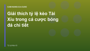 Read more about the article Giải thích tỷ lệ kèo Tài Xỉu trong cá cược bóng đá chi tiết